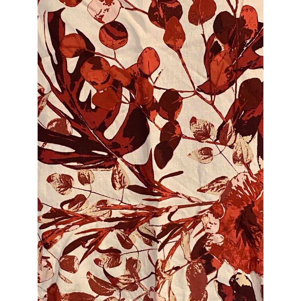 En Creme Medium Tropical Cami Florist Flowy‎ Vacation Travel Beachy Neutral - Picture 6 of 8